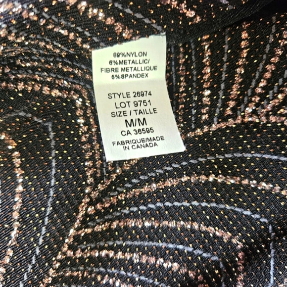 Mandy Evans Holiday Sparkle and Drape Metallic Blouse - Picture 7 of 8